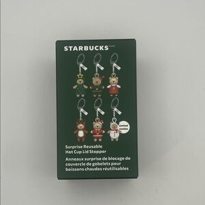 NWT Starbucks Mystery Bearista Lid Stoppers Hot Cup